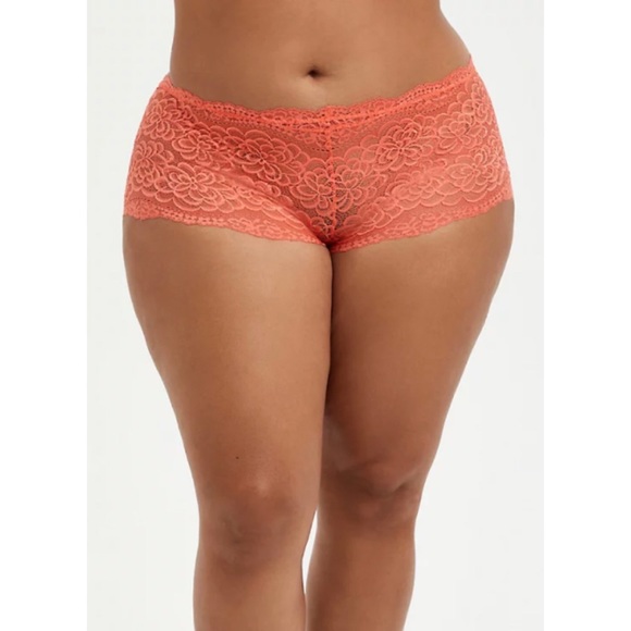 ๐ Coral Lace Cheeky Panty 1 1X 14 16 NWT Torrid - Picture 2 of 7
